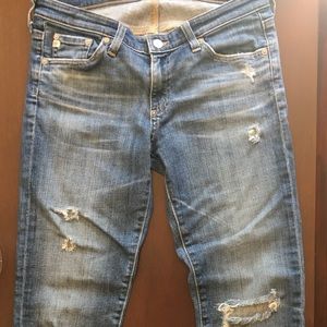 AG STILT crop ripped crop jeans 27